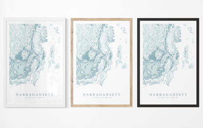 Narragansett Map Print