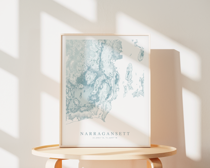 Narragansett Map Print