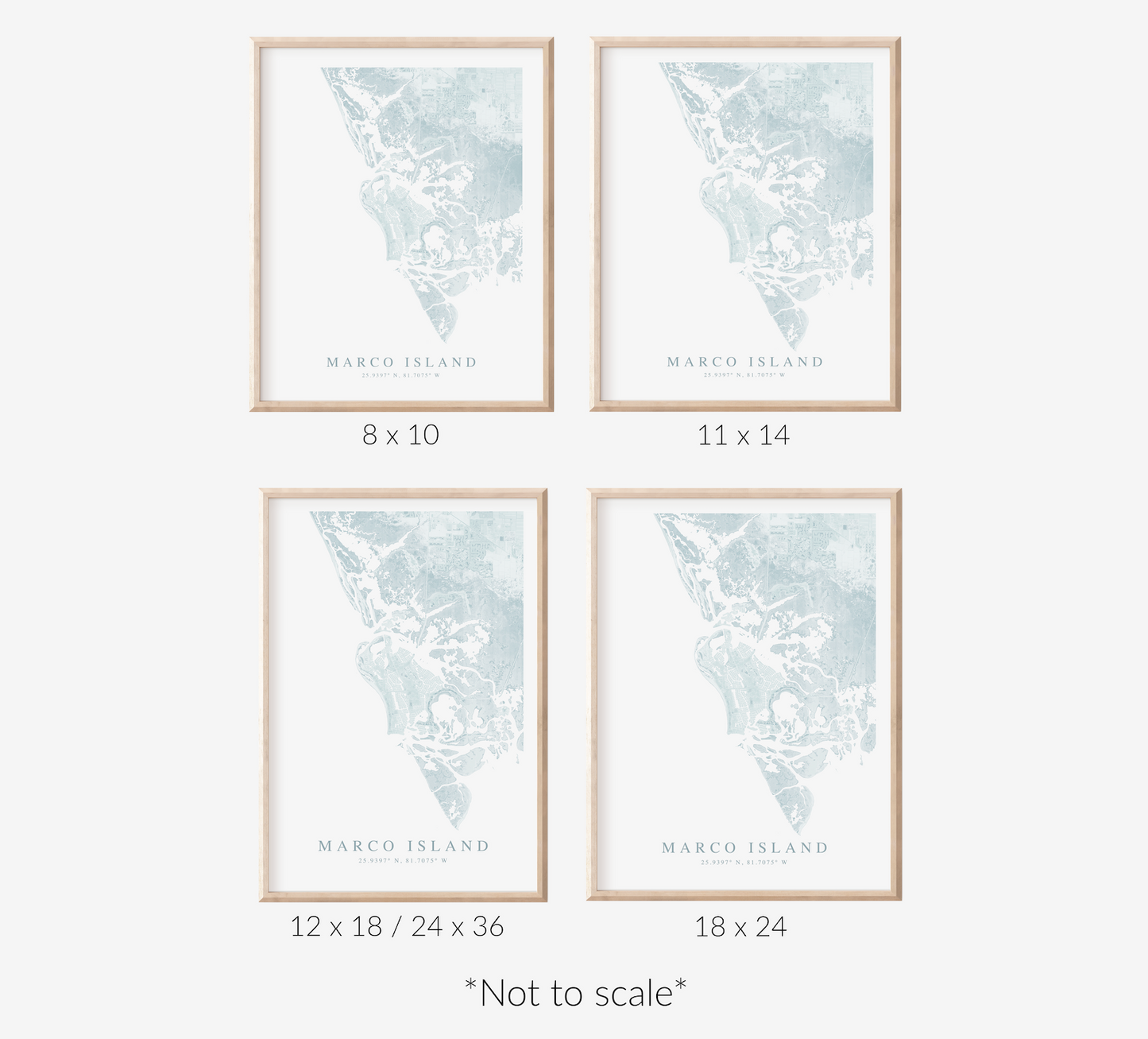 Marco Island Map Print