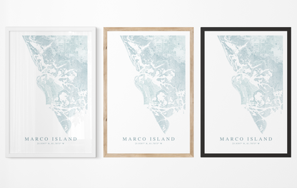 Marco Island Map Print