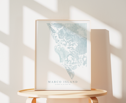 Marco Island Map Print