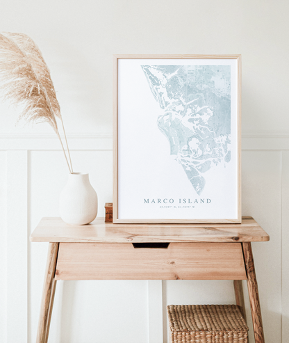 Marco Island Map Print