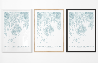 Mount Desert Island Map Print