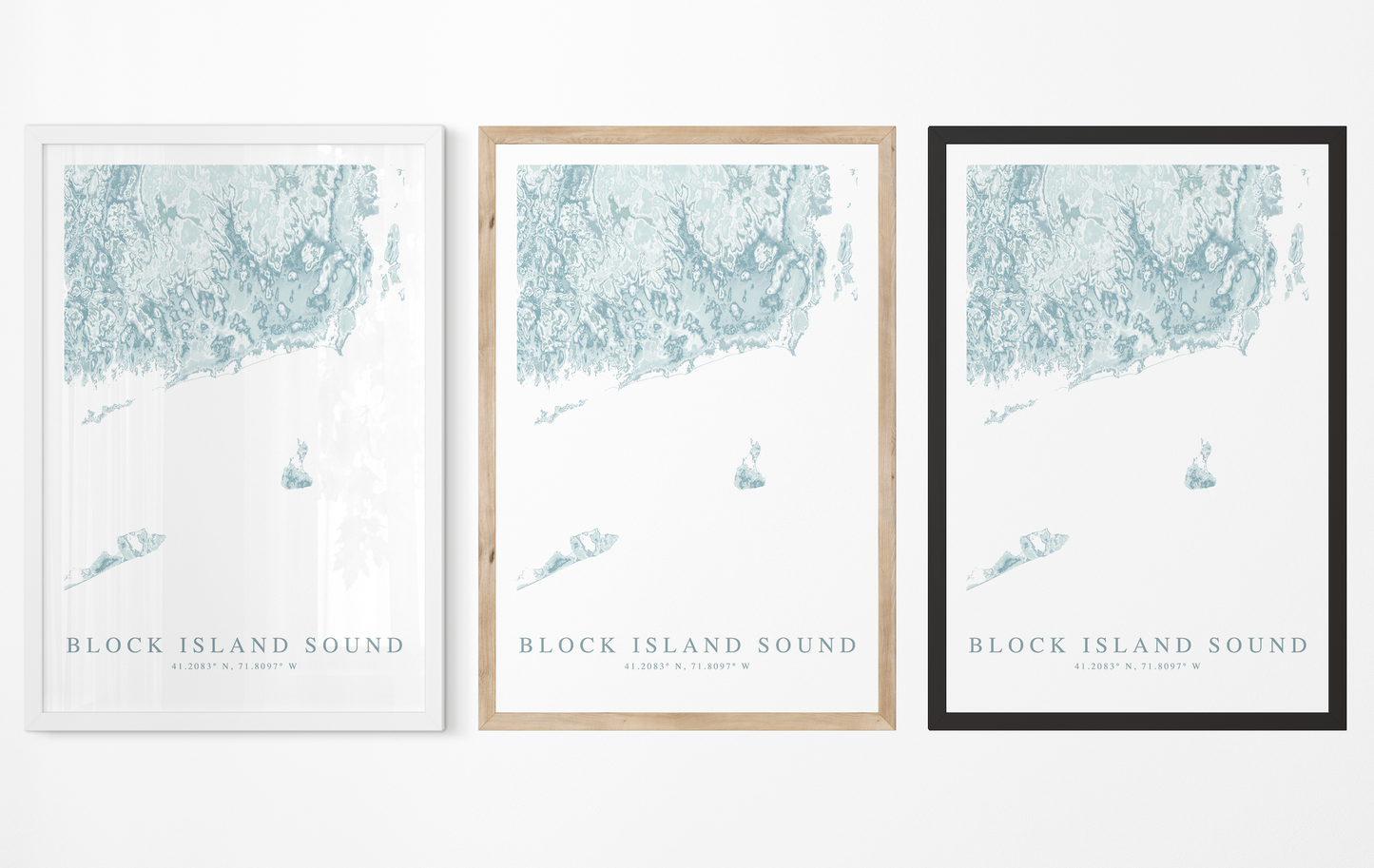 Block Island Sound Map Print