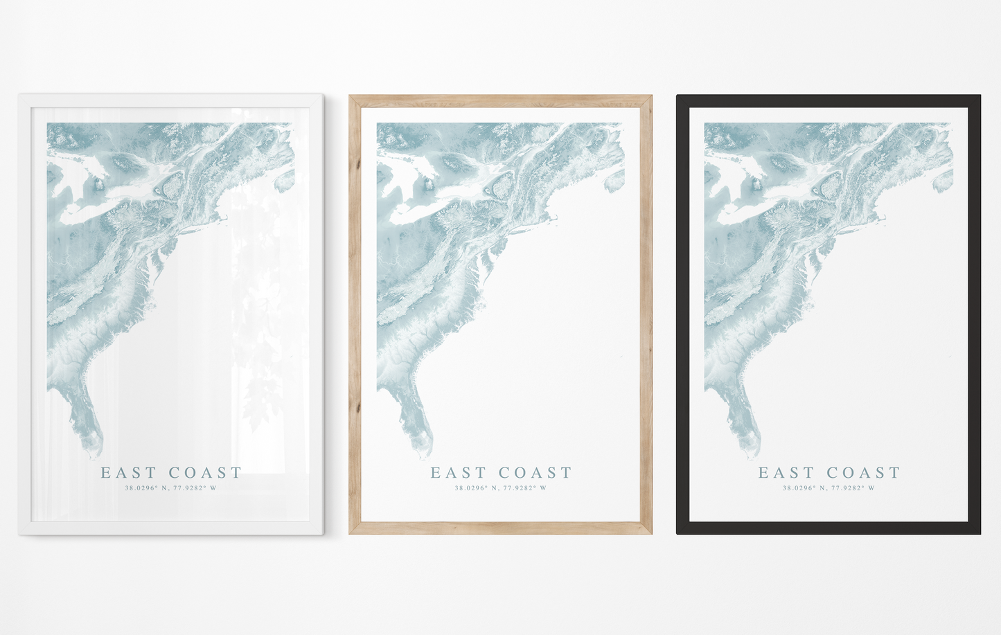 East Coast Map Print