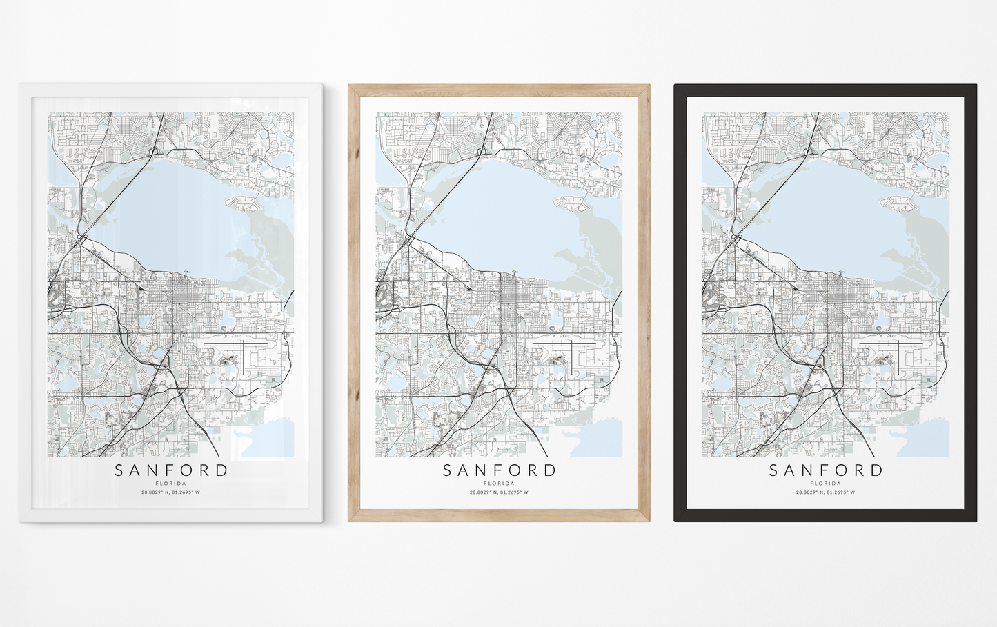 Sanford Map Print