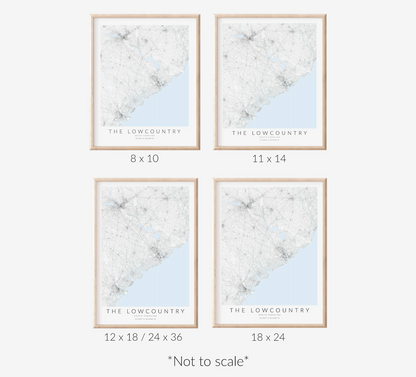Lowcountry Map Print