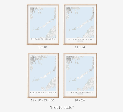 Elizabeth Islands Map Print