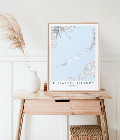 Elizabeth Islands Map Print