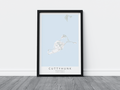 Cuttyhunk Map Print