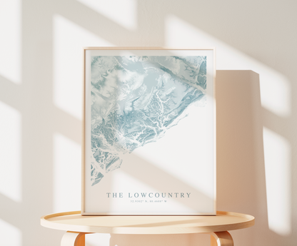 Lowcountry SC Map Print