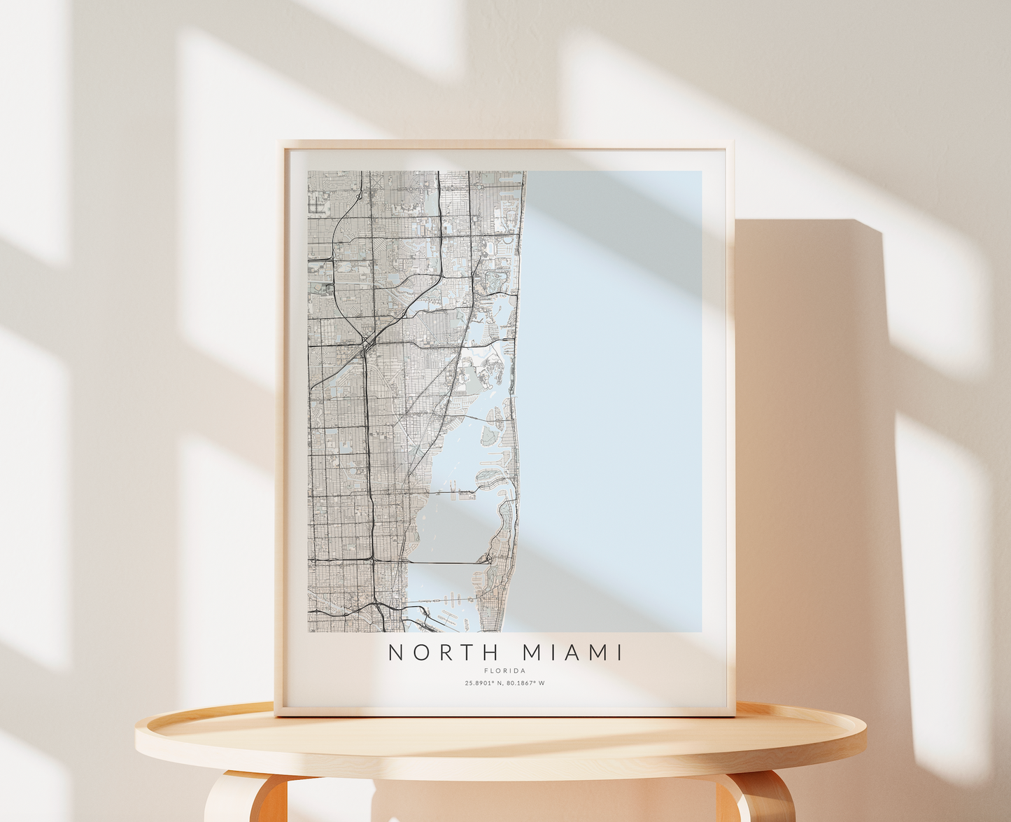 North Miami Map Print
