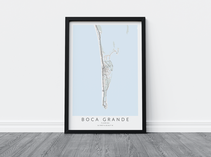 Boca Grande Map Print