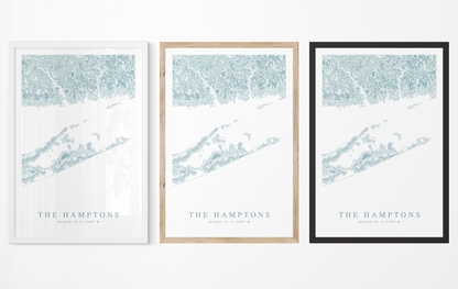 The Hamptons Map Print