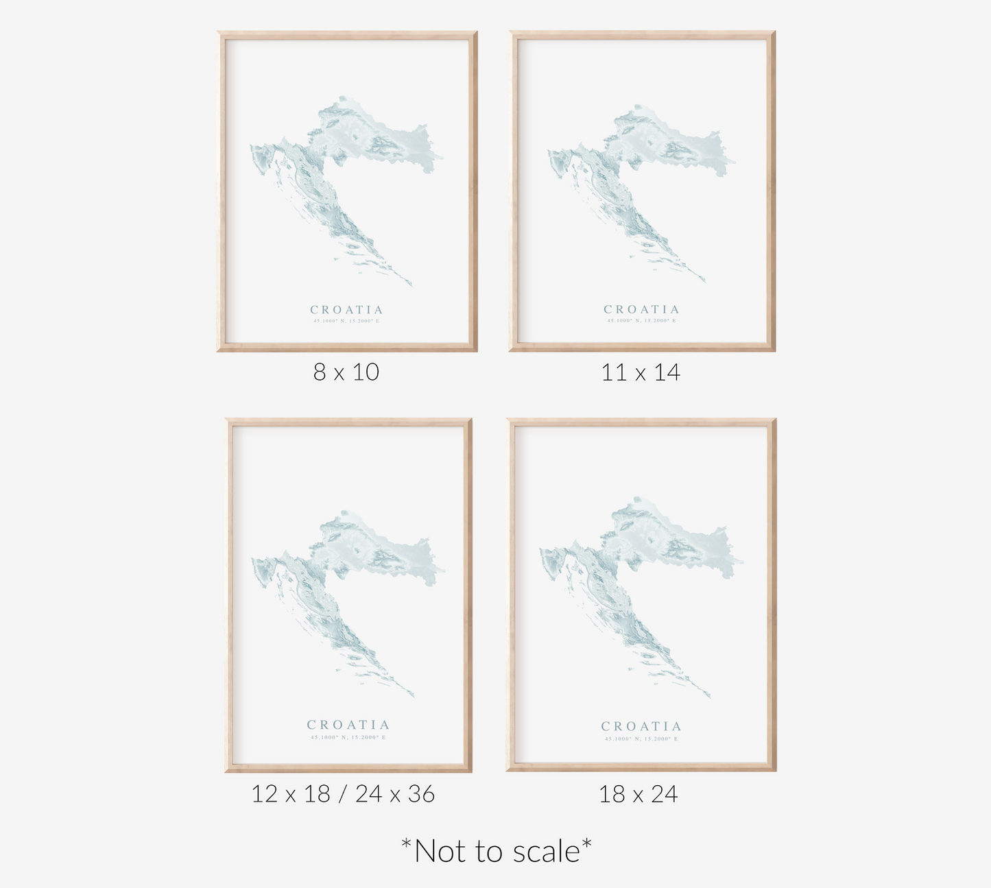 Croatia Map Print