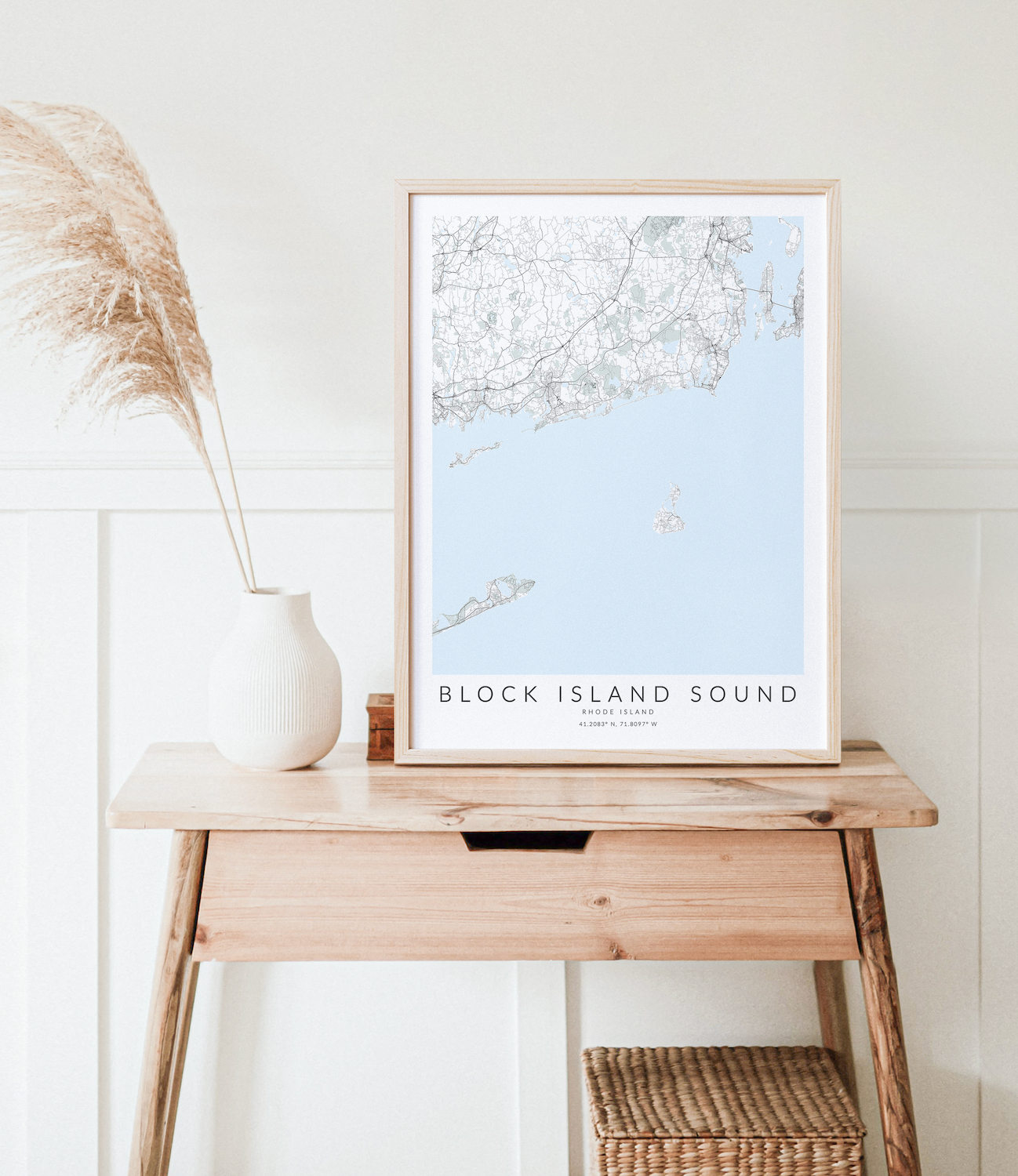 Block Island Sound Map Print