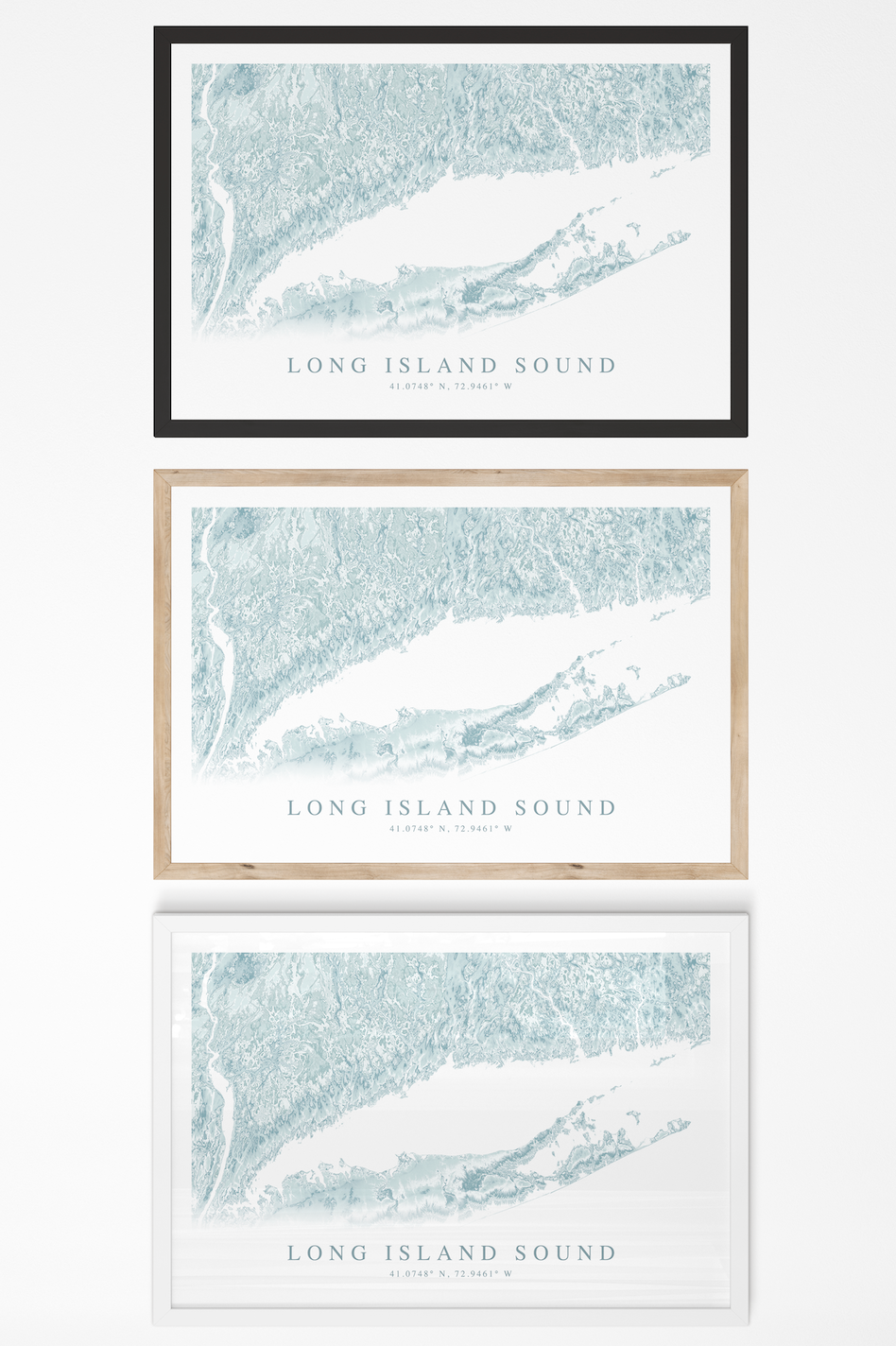 Long Island Sound Map Print