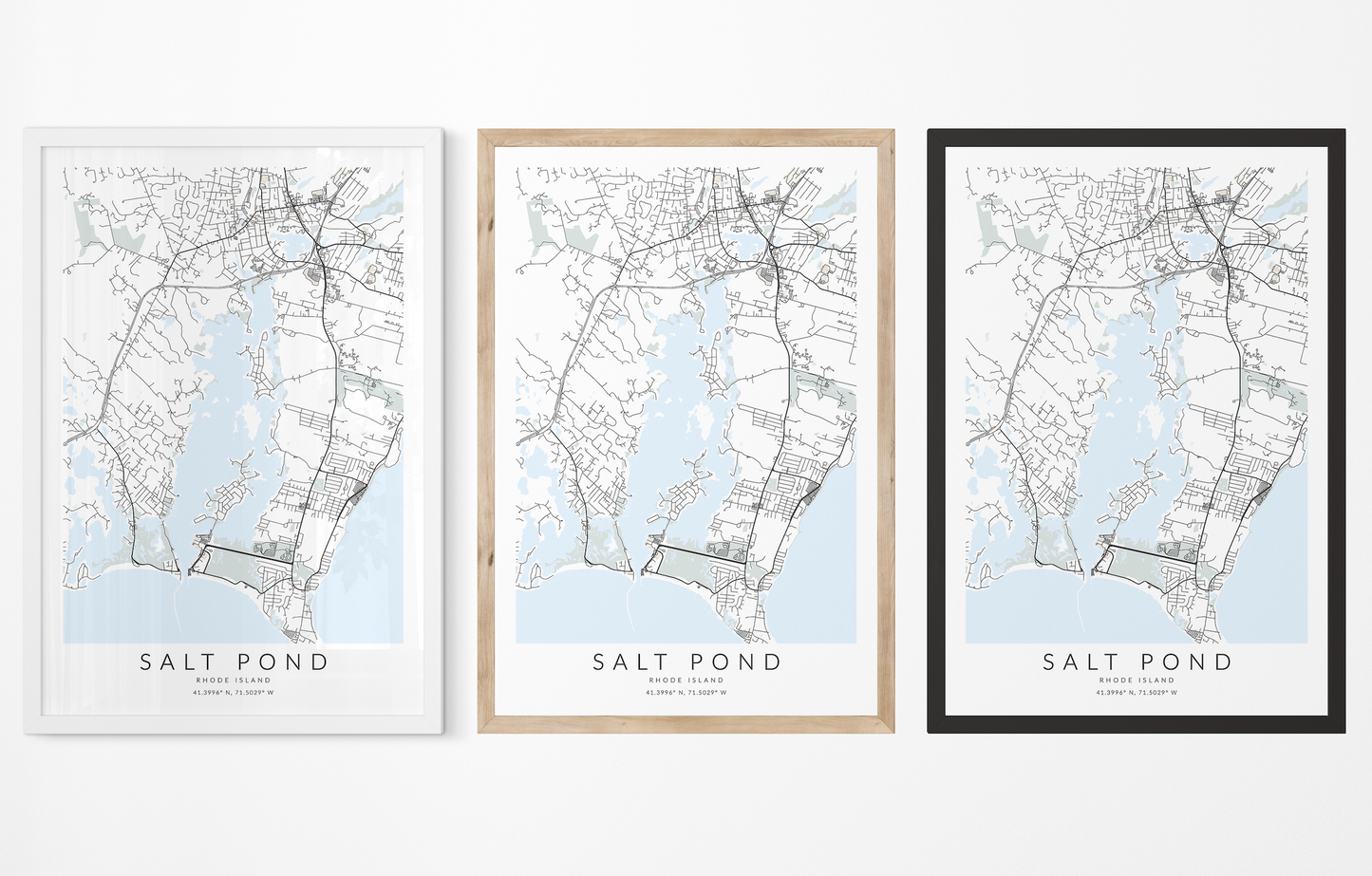 Salt Pond Map Print