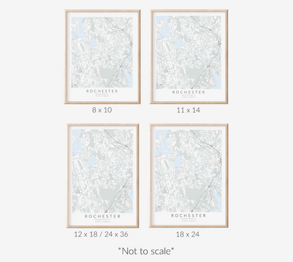 Rochester Map Print