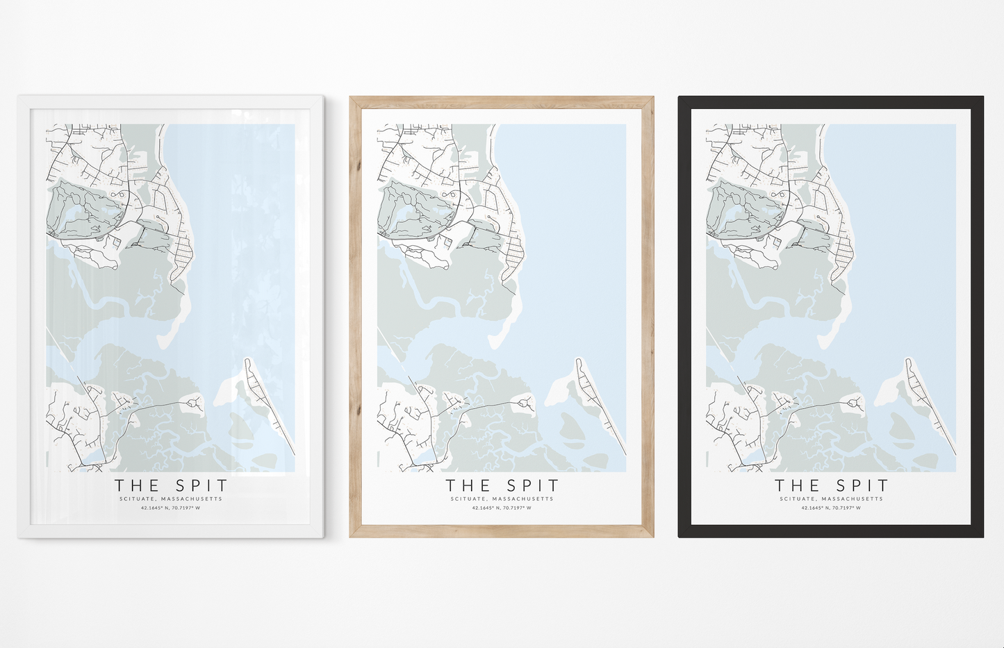 The Spit Map Print