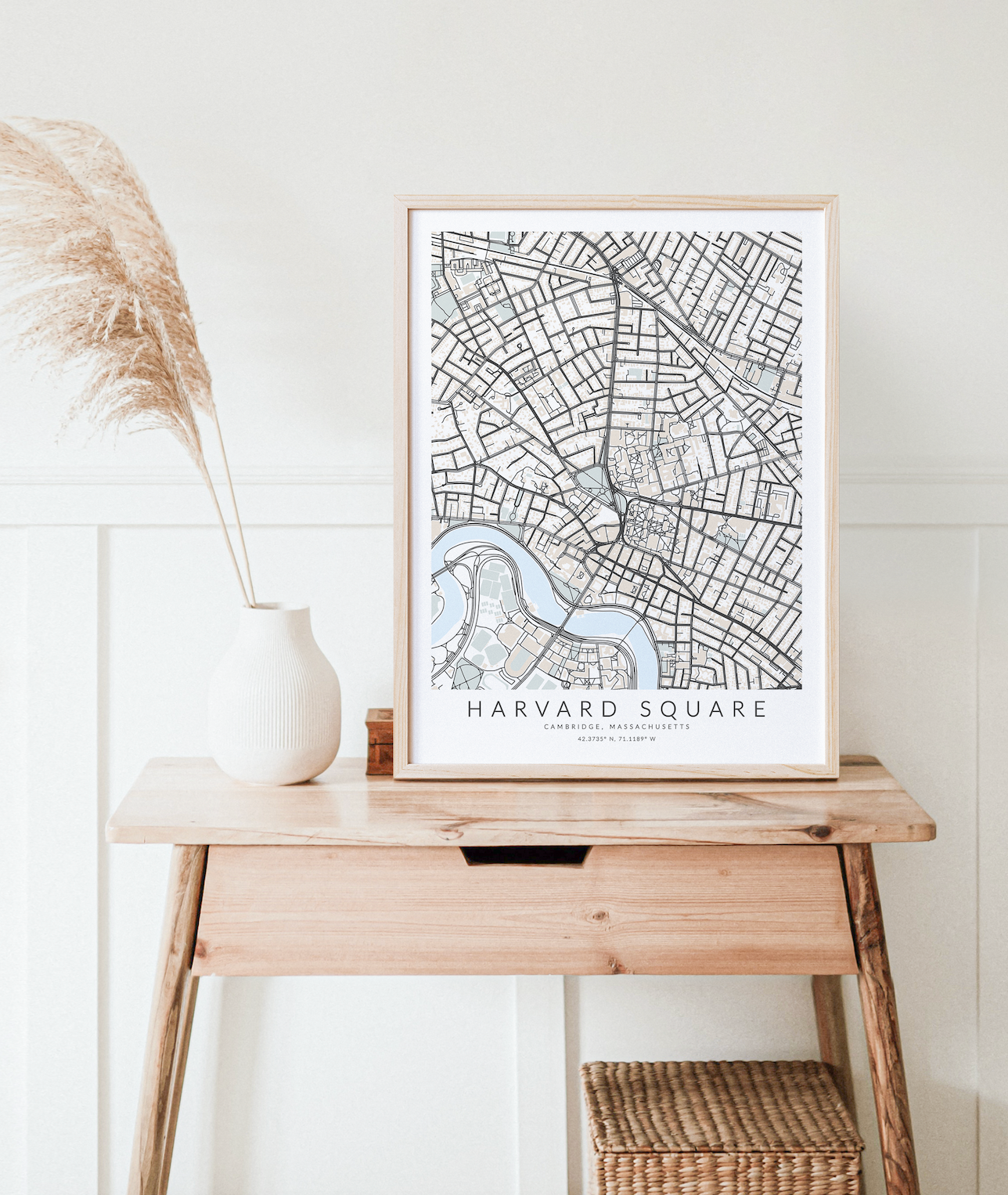 Harvard Square Map Print