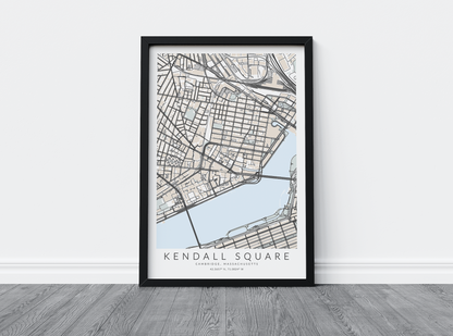 Kendall Square Map Print
