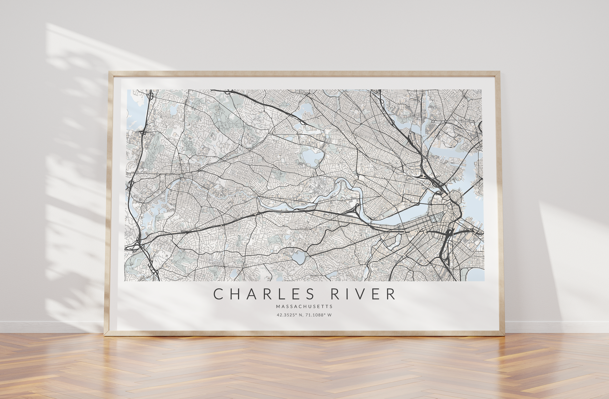 map of the charles river boston