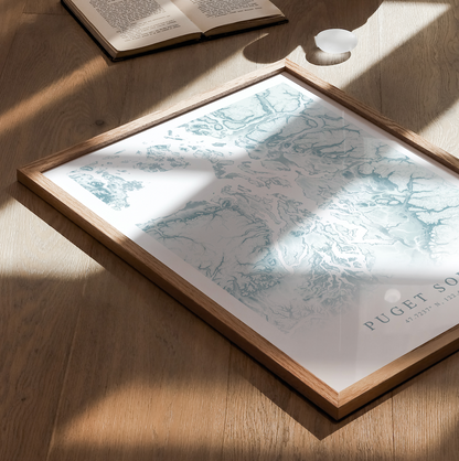 Puget Sound Map Print