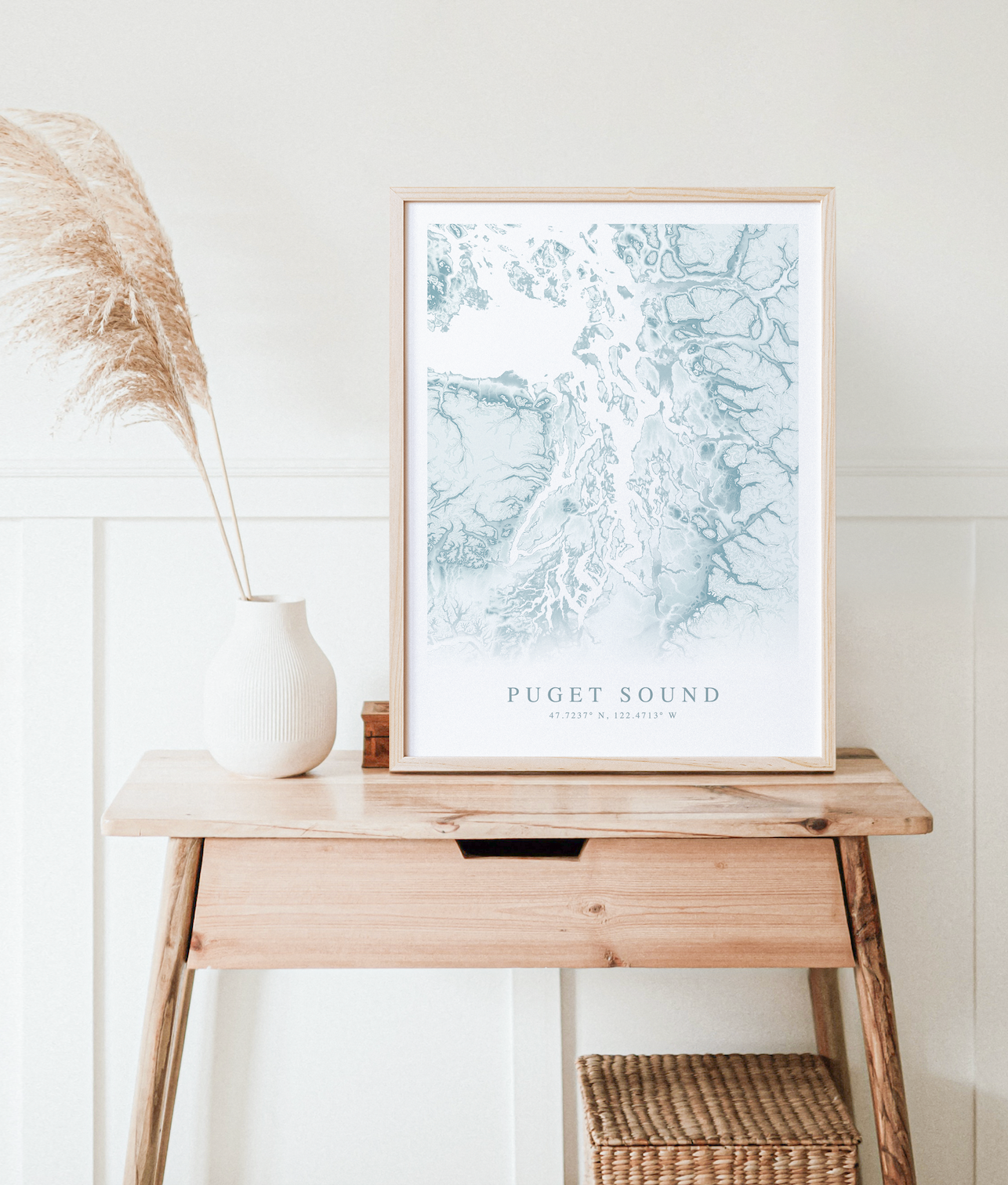 Puget Sound Map Print