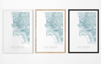 San Diego Map Print