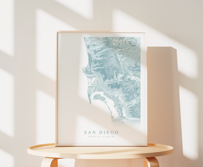 San Diego Map Print