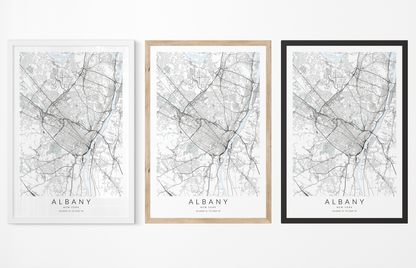 Albany Map Print