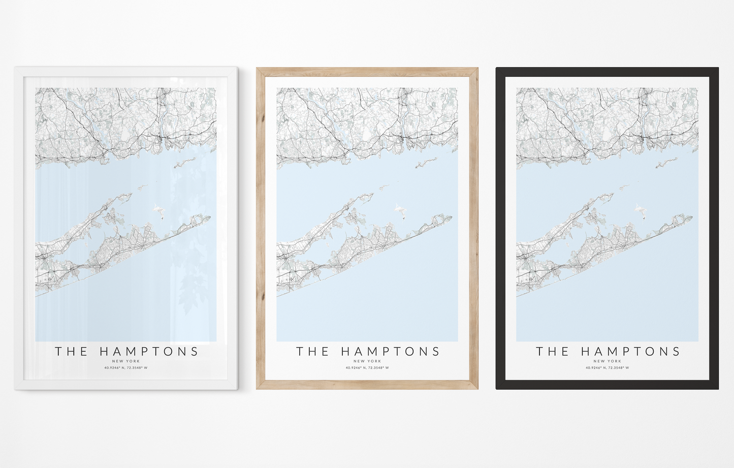 The Hamptons Map Print
