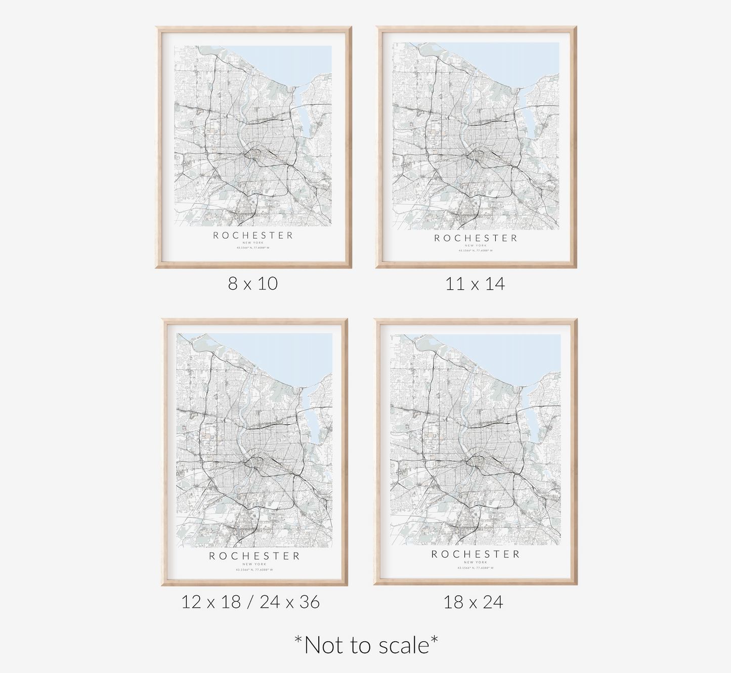 Rochester Map Print