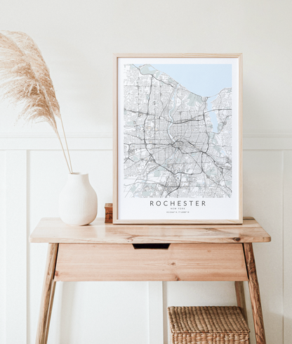 Rochester Map Print