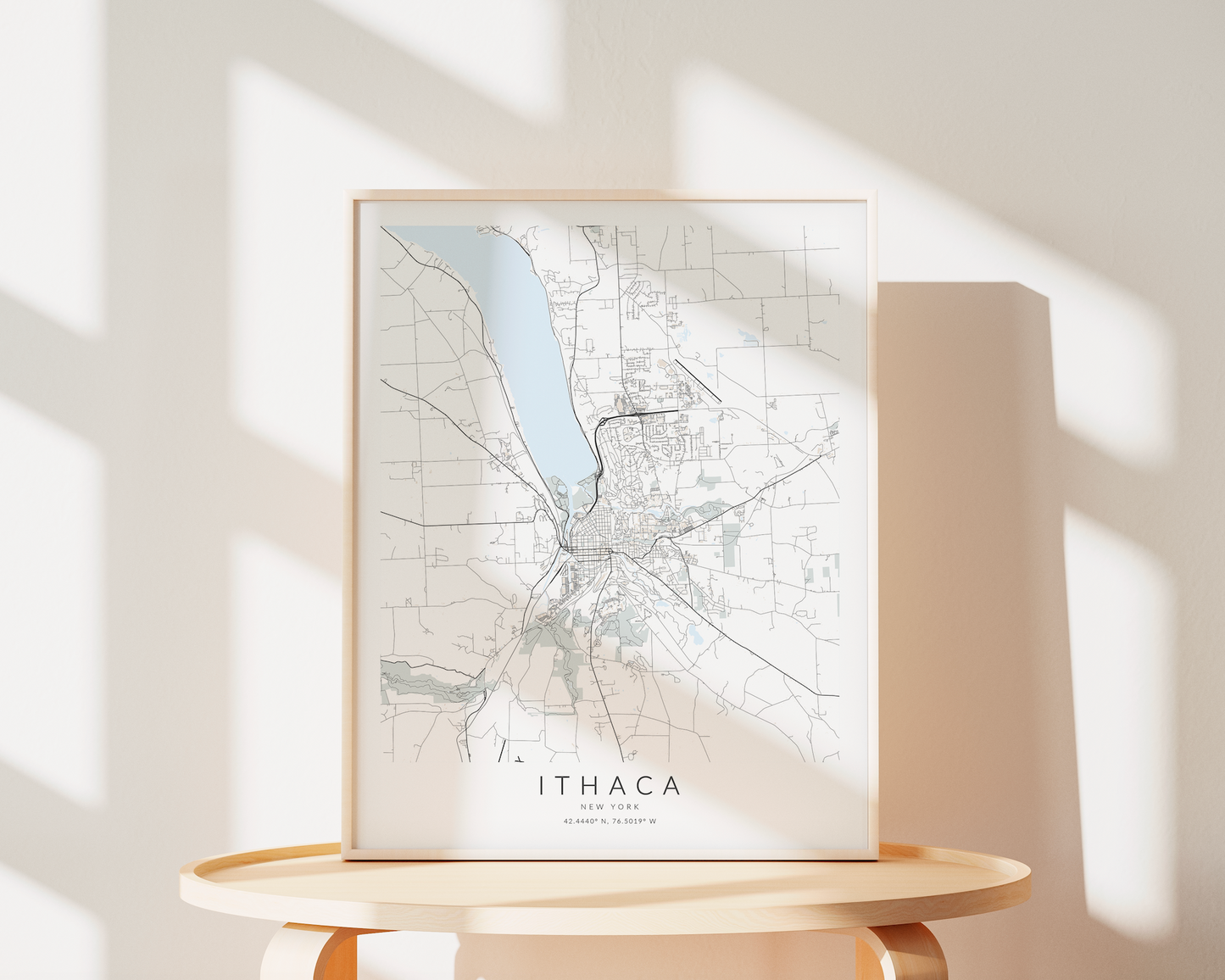 Ithaca Map Print