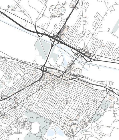 Utica Map Print