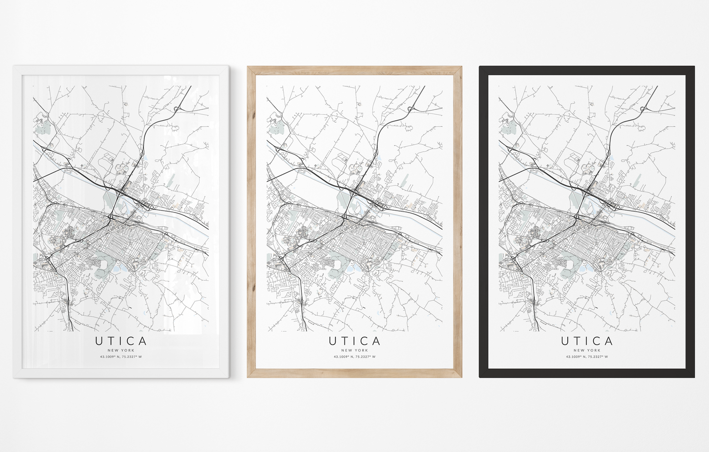 Utica Map Print