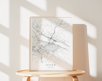 Utica Map Print