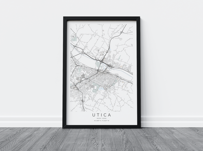 Utica Map Print