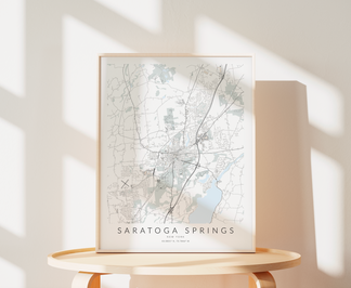 Saratoga Springs Map Print – VirtualMap