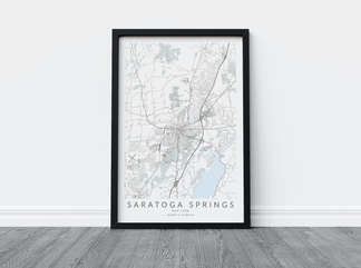 Saratoga Springs Map Print – VirtualMap