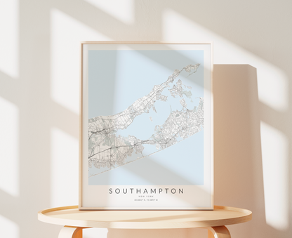 Southampton Map Print