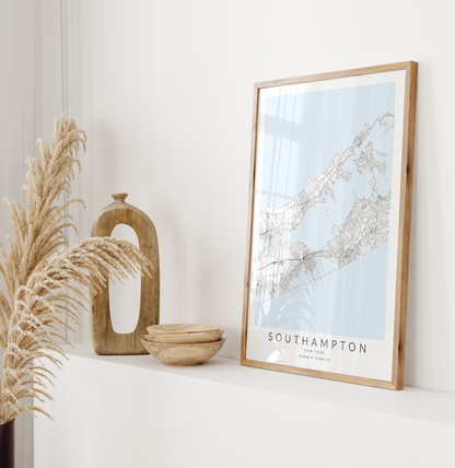 Southampton Map Print