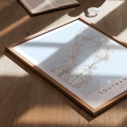 Southampton Map Print