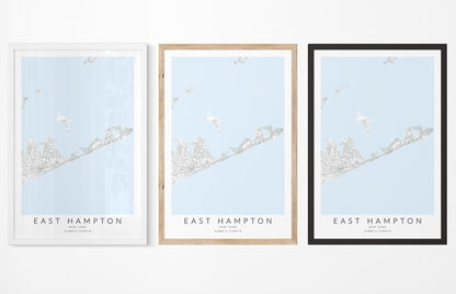 East Hampton Map Print