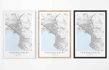 Thessaloniki Map Print