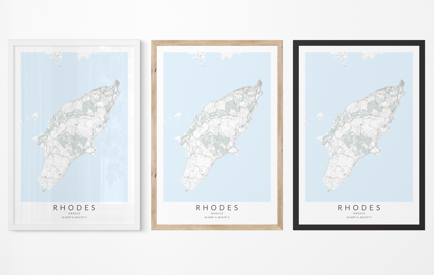 Rhodes Map Print