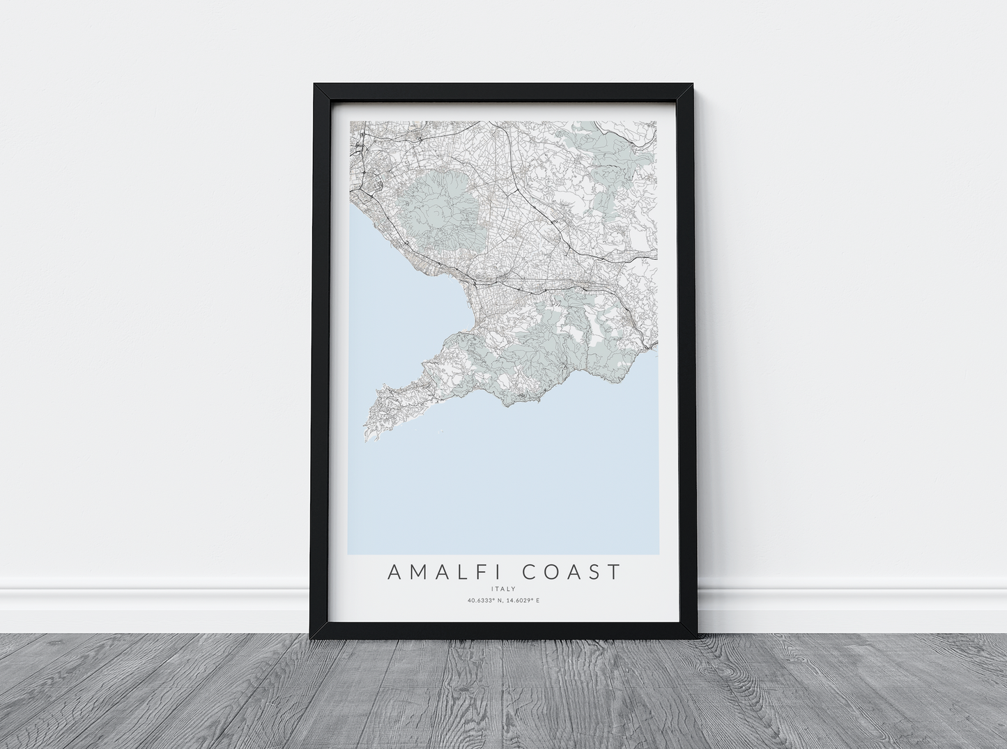 Amalfi Coast Map Print