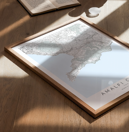 Amalfi Coast Map Print